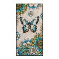 thumbnail image 2 of XYZCANDO Butterfly Pattern Towel Car Seat Cover Comfortable for Gym Beach Yoga, Soft Non-Slip Towel Seats Cover Sweatproof, 2 of 11