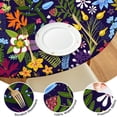 thumbnail image 4 of Round Picnic Table Cloth 100% Waterproof & Oil Proof, Elastic Fitted Table Cover for 36"-44" Round Tables, for Dining, Camping, Outdoor, 4 of 7