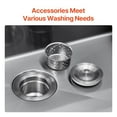 thumbnail image 5 of 25" Kitchen Sink Top Mount Single Bowl Drop-In Basin Stainless Steel Black, 5 of 10