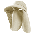 thumbnail image 1 of Sombrero de pesca con solapas Protección UV Sombrero para el sol Mujer con drapeado Sombreros de playa con protección para el cuello Sombrero para el sol con solapa para el cuello, 1 of 5