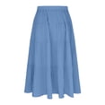 thumbnail image 2 of Lutiedan Girls' Maxi Skirts Tiered Elastic Waist Drawstring Flowy Skirts Ruffle Pleated Casual Summer Long Skirts Size 3-15, 2 of 7