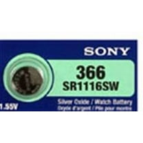 Sony 365/366 - SR1116 Silver Oxide Button Battery 1.55V 25 Pack   FREE SHIPPING!