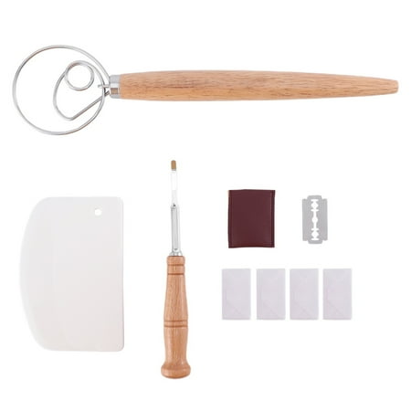 

Bread Making Tools Set Dough Whisk Bread Scoring Tool Blades and Scraper Baking Supplies for Home Kitchen (8pcs/Set)