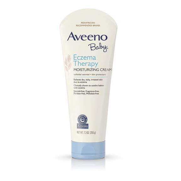 Aveeno Baby Eczema Therapy Moisturizing Cream with Natural Colloidal Oatmeal for Eczema Relief, 7.3 oz