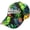 Black, variant on Hawaii Floral Print Snapback Cap Adjustable Trucker Hat for Men Women Summer Beach