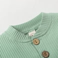thumbnail image 3 of jaweiw Newborn Baby Boy Girl Clothes Ribbed Knitted Cotton Long Sleeve Romper Long Pants Solid Color Fall Winter Outfits, 3 of 9