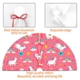 thumbnail image 7 of Cauagu 36" Christmas Tree Skirt Yoga Unicorn Pattern Christmas Tree Decorations Tree Mat for Xmas Decorations Occasion Holiday Home Decor -36", 7 of 7