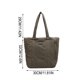 thumbnail image 3 of Women's Soft Fabric Tote Bag Large Capacity Nylon Shoulder Bag Handbag For Student Class Daily Use, 3 of 6