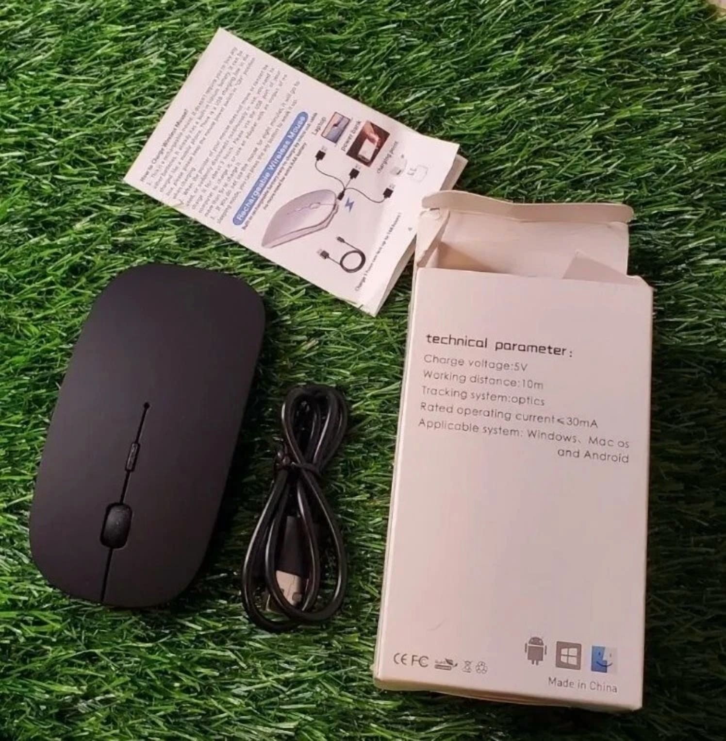 Wireless Bluetooth Dual Mode Mouse Rgb Rechargeable Mice For Computer Laptop