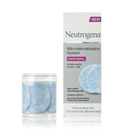 - 12 PACKS : Neutrogena Microdermabrasion System Puff Refills, 24 Count