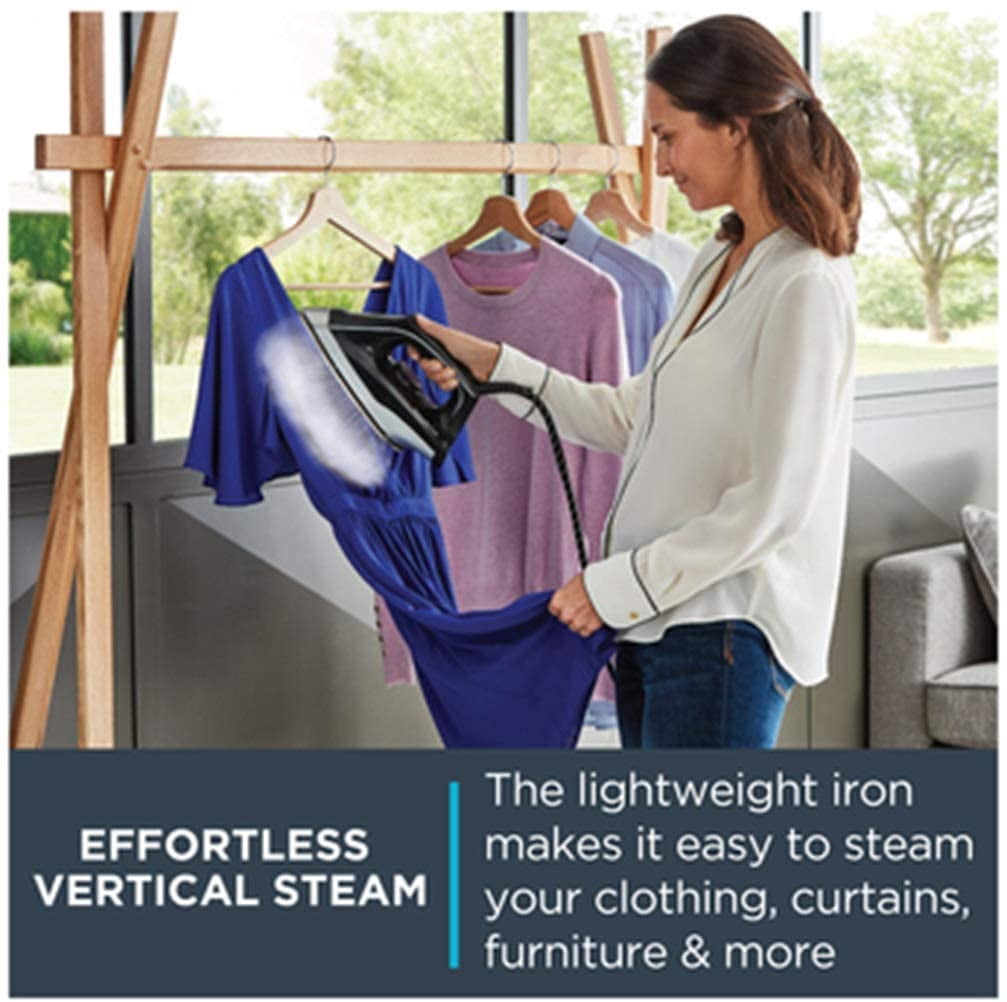 NAHANCO Rowenta Professional Compact Steam Pro, Clothing Iron, Black (VR8324U1)