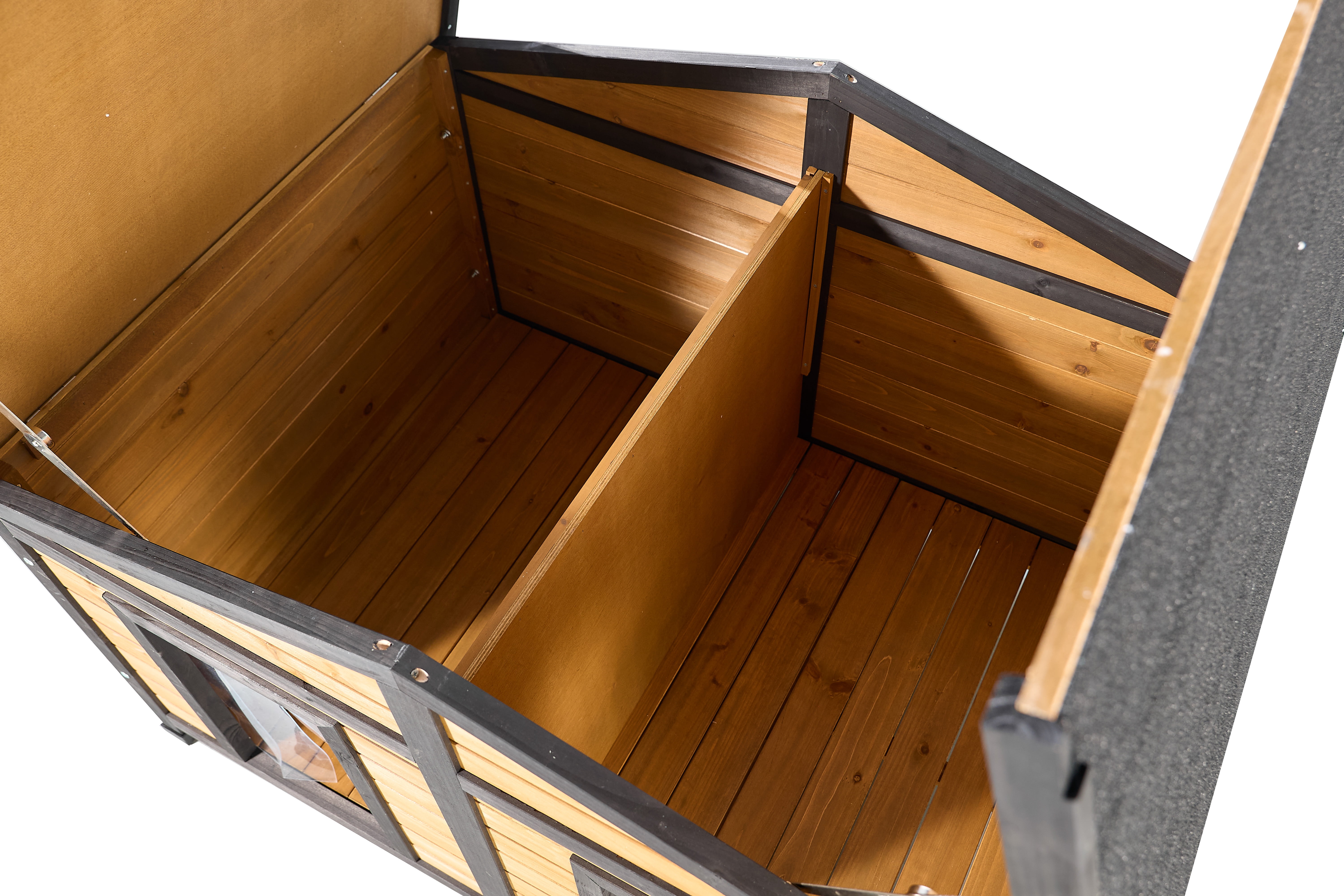 47.24"L x 35.43"W x 29.53"H Double Door Dog House, for Outdoor/Indoor Use, Easy to Clean and Durable