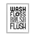 thumbnail image 4 of Stupell Industries Bathroom Terms Wash Floss Brush Flush Minimal Text, 16 x 20, Design by Stephanie Workman Marrott, 4 of 5
