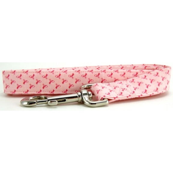 Tiny Pink Ribbon Dog Leash - Size - Large