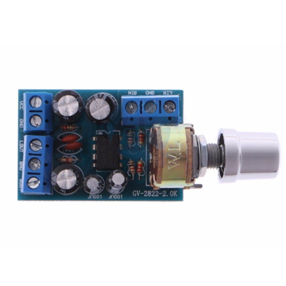 DC 1.8-12V TDA2822M 2.0 Channel Stereo Mini AUX Audio Amplifier Board Module AMP