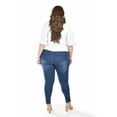 thumbnail image 3 of Blusa con moño Roman Fashion / Tallas Extras, 1832 (Blanco líneas) blanco 40, 3 of 5