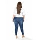 thumbnail image 3 of Blusa con moño Roman Fashion / Tallas Extras, 1832 (Blanco líneas) blanco 36, 3 of 5
