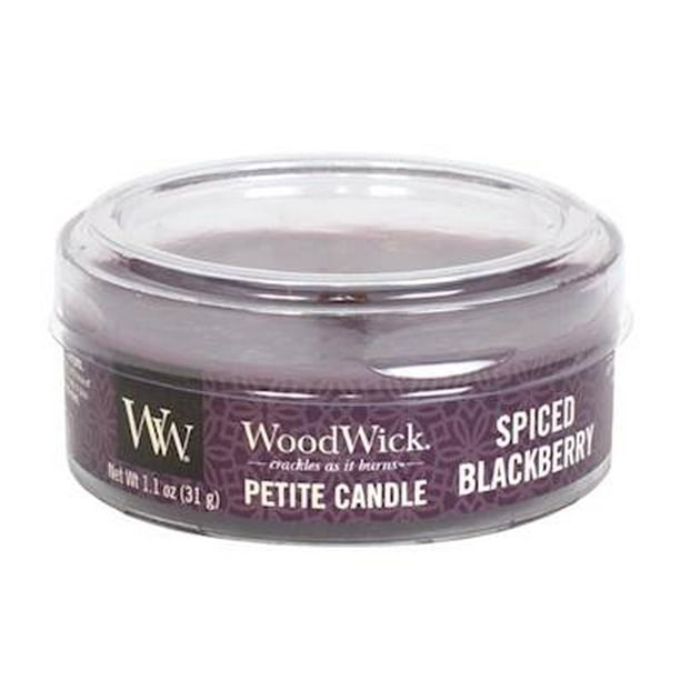 SPICED BLACKBERRY Petite WoodWick 1.1 oz Scented Candles - Walmart.com - Walmart.com