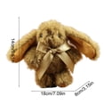 thumbnail image 4 of Msgweeeg Plush Toys Plushies Mom Birthday Gifts Gift for Women Rabbits Plushs Toy Small Doll Bag Pendant Keychain Easter Cartoons Cute Backpack Ornament, 4 of 7