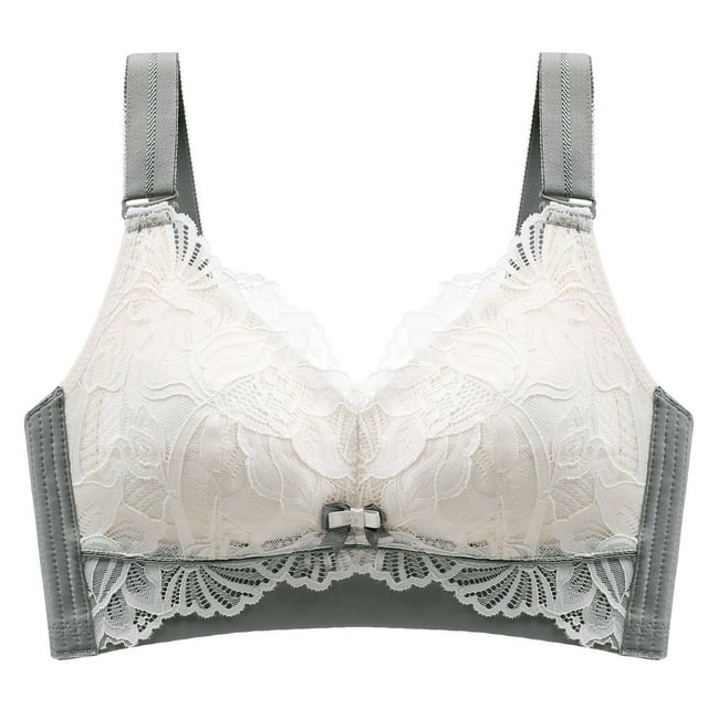 Timegard Womens Wireless Bras Breathable Comfort Lace Bras High Support Adjustable Strap Daily Bralette
