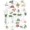 thumbnail image 3 of Price, Lucille 12x14 Black Modern Framed Museum Art Print Titled - Farm Alphabet, 3 of 5