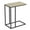 Black, variant on Safdie & Co. 19"L C-Shape Black Metal Legs Accent Table in Dark Taupe