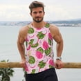 thumbnail image 6 of Cauagu Dragon Fruits Print Men's Sleeveless Muscle Shirts,Tank Tops Quick Dry Workout Tank Top Gym Muscle Tee Fitness Bodybuilding T Shirt for Men-4X-Large, 6 of 7