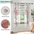 thumbnail image 3 of Yayeee Window Curtains Set of 2 for Living Room Light Filtering 63"x52", Beige Cute Flower, 3 of 7