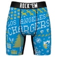 thumbnail image 2 of Men's Rock Em Socks Los Angeles Chargers Retro Throwback Holiday Tacky Sweater Underwear and Crew Socks Combo Pack, 2 of 3