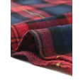 thumbnail image 5 of DARING DIVA Women's Plus Vintage Plaid Elastic A-Line Skirt with Pockets 2X Red Blue, 5 of 6
