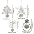 thumbnail image 5 of sunsanly Christmas Metal Hanging Decoration Snowman Snowflake Star Tree Hanging Ornament Pendant Neighbors Friends Family Holiday Party Gift, 5 of 7