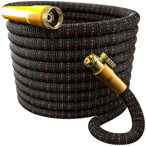 50FT Garden Hose, Upgraded Leak Proof Expandable Water Hose, Durable Gardening Flexible