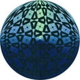 thumbnail image 1 of Ahgly Company Machine Washable Indoor Round Transitional Blue Ivy Blue Area Rugs, 8' Round, 1 of 7
