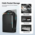 thumbnail image 4 of MARK RYDEN Slim Backpack for Men, 15.6 Inch Laptop Backpack, 3 in 1 Waterproof High Tech Backpack with Removable Buckle and USB Charging Port, Business Backpack Ideal for Working, Daily Life, 4 of 4