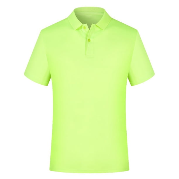 Blusa y camisa de manga corta con cuello vuelto para niños, camiseta de verano de color liso con cuello de manga corta para niños, camiseta de poliéster para niños
