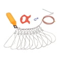 thumbnail image 4 of Larguero de pesca DYNWAVEMX Acero inoxidable 10m con hebillas y broches de alta resistencia, 4 of 8