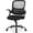 Black, variant on Ergonomic Mesh Office Chair, Mid-Back Computer Desk Chair with Adjustable Height, Flip-Up Armrests & Built-In Lumbar Support for Home Office, Black
