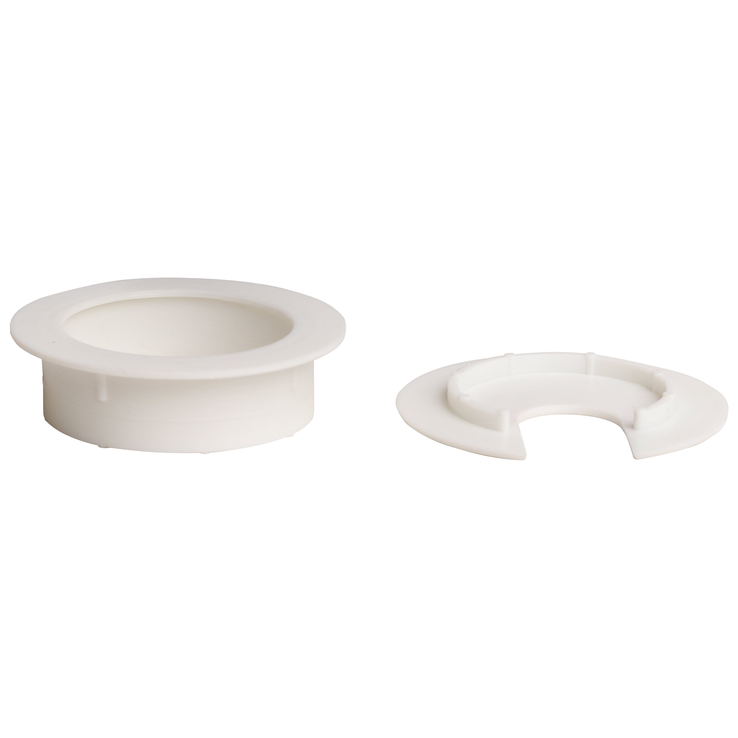 Rok Hardware 25 Pack Round Grommet, 2" (51mm) Diameter, Made of ABS, White Finish