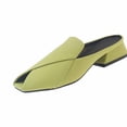 thumbnail image 2 of Taylonsss Women's Low Block Heel Peep-Toe Mules Slip-On Shoes for Spring and Summer Casual Office Beach Wear Comfortable Everyday Shoes, 2 of 7