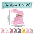 thumbnail image 3 of SMKE 4Pc Easter Bunny Decorations,Pink Cute Comfortable Fabric Bunny Figurines To Enhance Holiday Spaces,Bunny Stuffed Easter Gift Decor,Plush Decor,Easter Basket Stuffers Party Favors Decor,Retail, 3 of 9