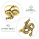 thumbnail image 3 of unbranded 4Ud Decorativos Para Servilletas Con De Dragón En Metal Dorado Para Restaurantes, 3 of 6