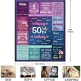 thumbnail image 4 of LHSHID 30th Birthday Gifts for Women Throw Blanket 30th Birthday Gifts for Her 30 Year Old Birthday Gifts for Women 30th Birthday Decorations for Women Gifts for 30th Birthday Woman Blanket 50"x60", 4 of 8