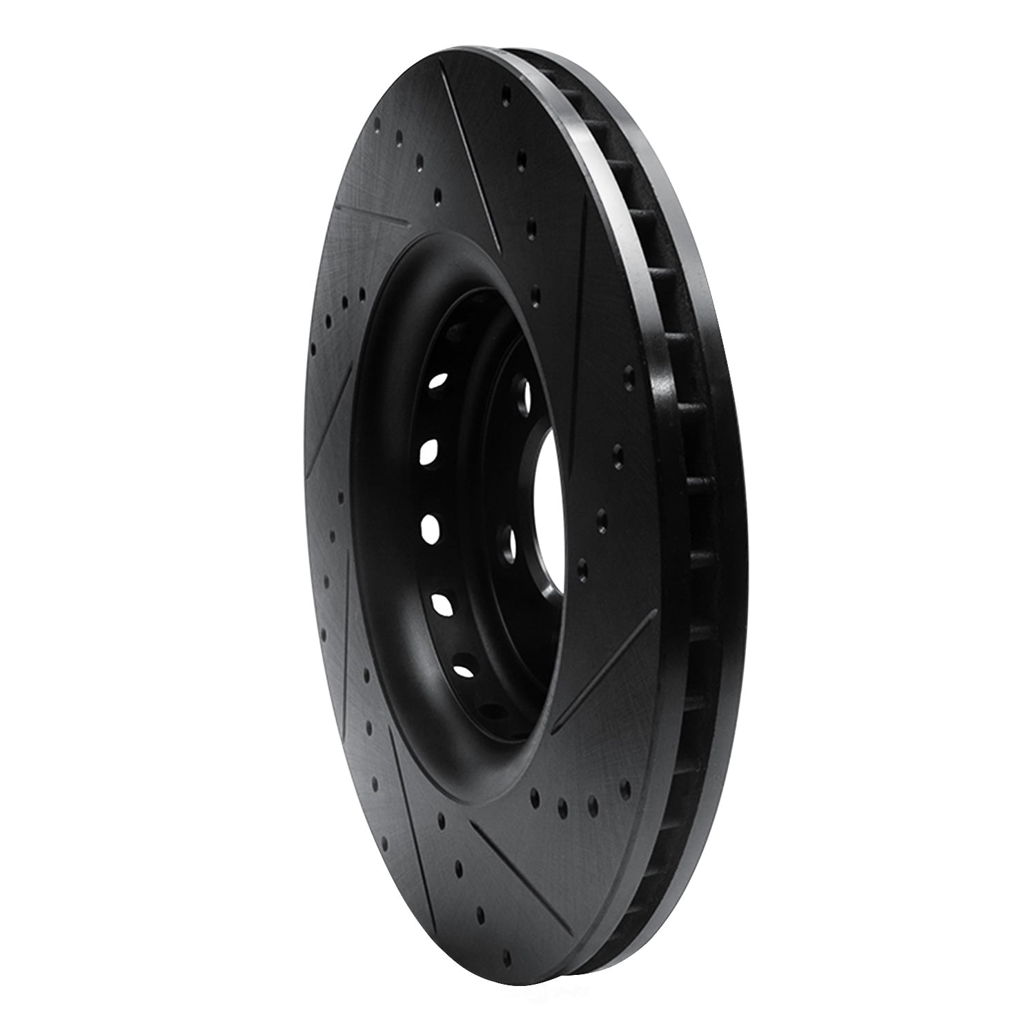 Dynamic Friction Company 633-40035L DFC Brake Rotor - Drilled And Slotted - Black