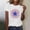 White, variant on USA Flag Tee Shirt for Women 4th of July Memorial Day T Shirt American Proud T Shirt Casual Short Sleeve Graphic Tee