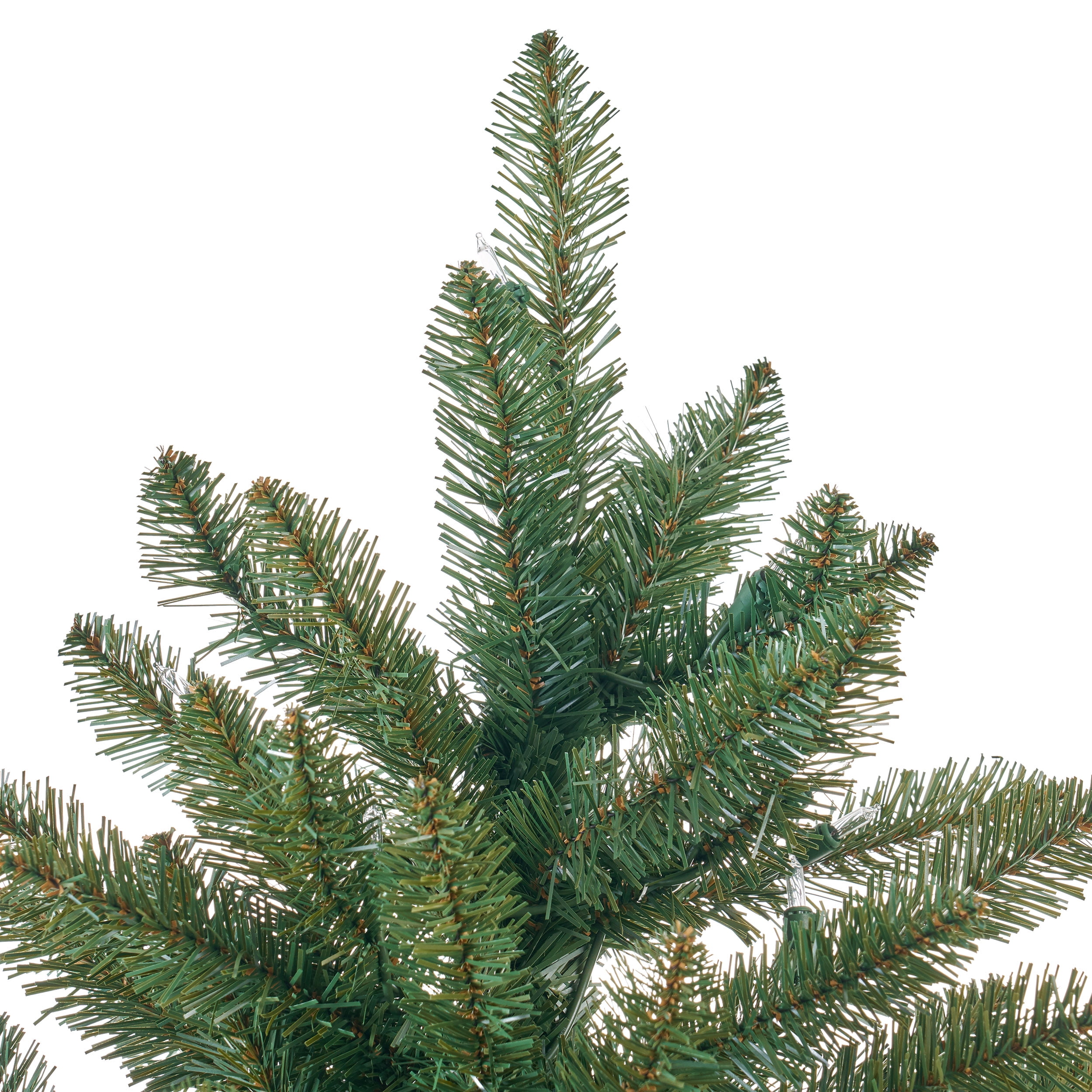 Noble House 9 Foot Artificial Norway Spruce Christmas Tree, Green/Clear Lights