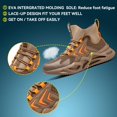 thumbnail image 3 of Men's Slip-On Work shoes | Steel Toe Waterproof & Anti-Slip Safety Shoe, 3 of 11