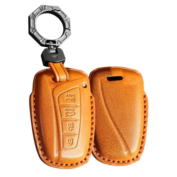 Key Case For Car Keys Fit For Hyundai Genesis Santa Fe Equus Azera Smart keychain Accessories 4 Buttons Case Holder Protector Keychain