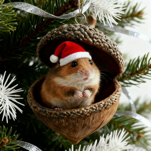 8cm Forest Animals Decoration Christmas Tree Pendant Holiday Gift