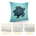 thumbnail image 4 of COMIO Marine Sea Turtle White Starfish Throw Pillow Covers Nautical Coastal Cushion Covers Navy Blue Pillow Covers for Living Sofa Bedroom Indoor Room Decor, 4 of 5