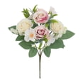 thumbnail image 2 of Taicans Artificial Roses Bouquet,11" Realistic Silk Rose Bush with Green Leaves,Faux Floral Stems for Wedding Bouquets,Centerpieces,Home Decor,Party,Table Arrangements,Indoor Outdoor Use, 2 of 6
